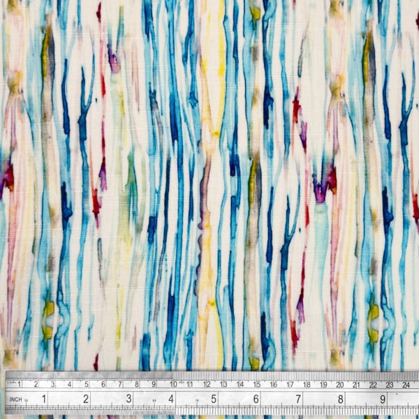 Fabulous Flax soft Linen Viscose print 'Juliet' - Image 3