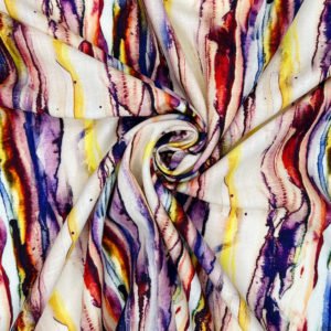Fabulous Flax soft Linen Viscose print 'Melissa'