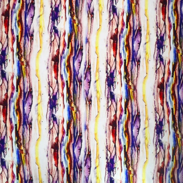 Fabulous Flax soft Linen Viscose print 'Melissa' - Image 2