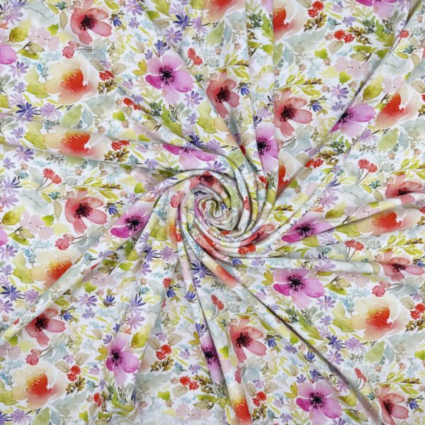 Viscose Spandex Digital Printed Stretch Jersey 'Rome'