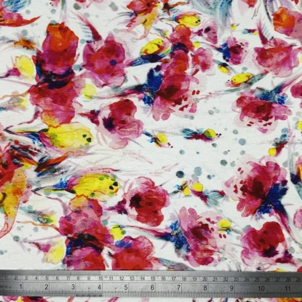 Viscose Spandex Digital Printed Stretch Jersey 'Parma' - Image 3