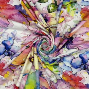 Viscose Spandex Digital Printed Stretch Jersey 'Trieste'