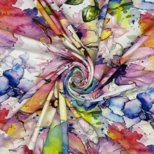 Viscose Spandex Digital Printed Stretch Jersey 'Trieste'