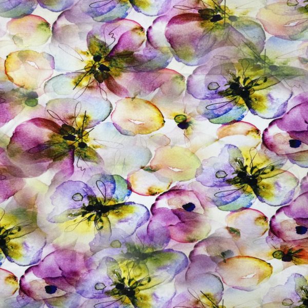 Viscose Spandex Digital Printed Stretch Jersey 'Catania' - Image 3