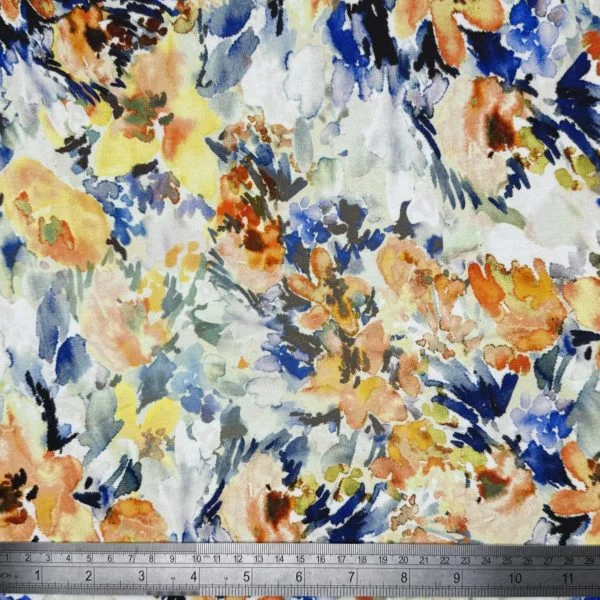 Viscose Spandex Digital Printed Stretch Jersey 'Turin' - Image 3