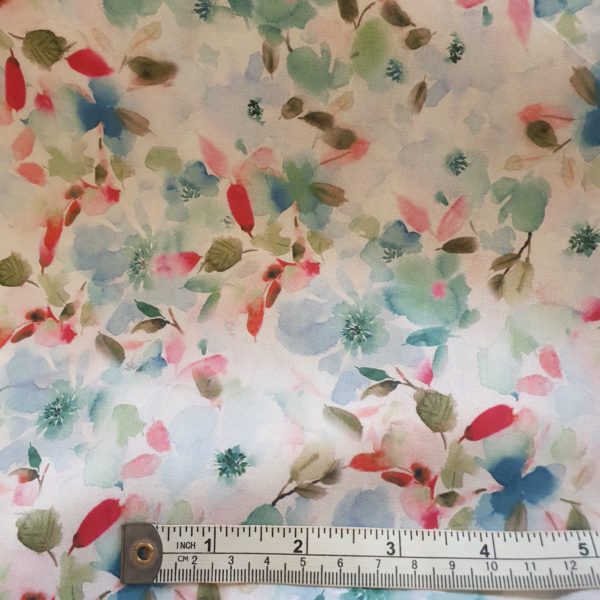 Superior Cotton 'London Lawn' soft floral print 'Eucalyptus' - Image 3
