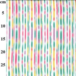 'Sunshine Bright' Double Gauze Printed Stripe Cotton