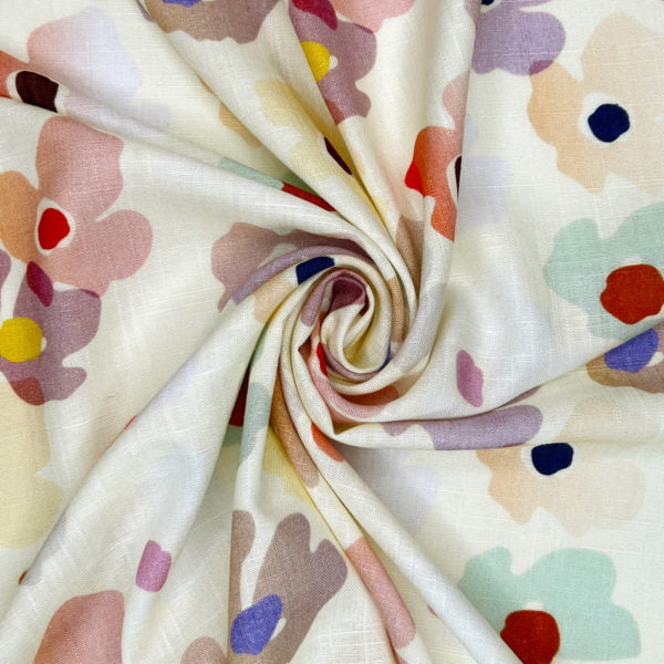 Fabulous Flax soft Linen Viscose prints 'Miley' - Image 2