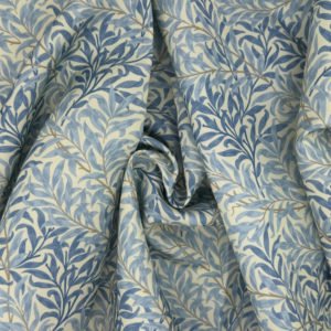 Waterproof Outdoor Fabric in William Morris design Willow Bough Sea Breeze