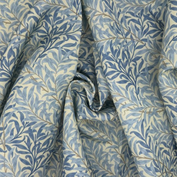 Waterproof Outdoor Fabric in William Morris design Willow Bough Sea Breeze