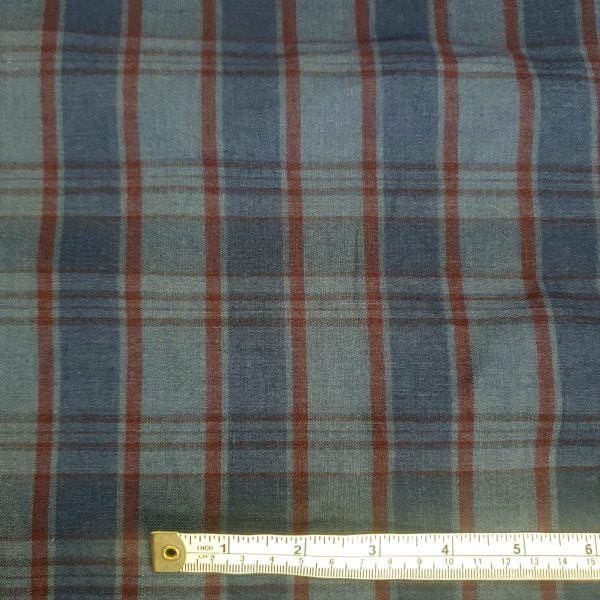 Irish Linen Hankerchief Shirting Check - Image 3