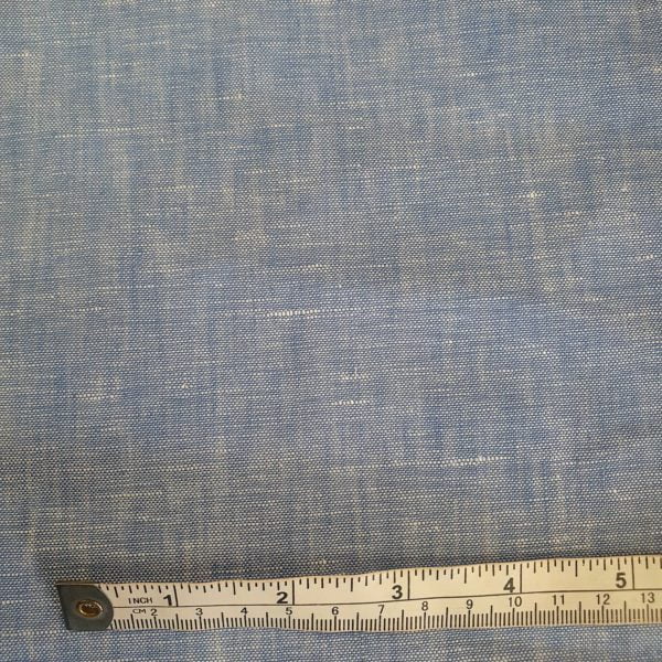 Cool Irish Linen 'Shirting' in Flax Blue - Image 3