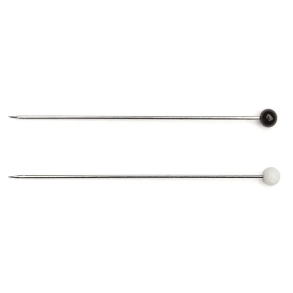 Dressmaking Pins - Glass Coloured Head Super Fine Straight Pins by Prym 35mm x 0.40mm, 5grms - Image 2