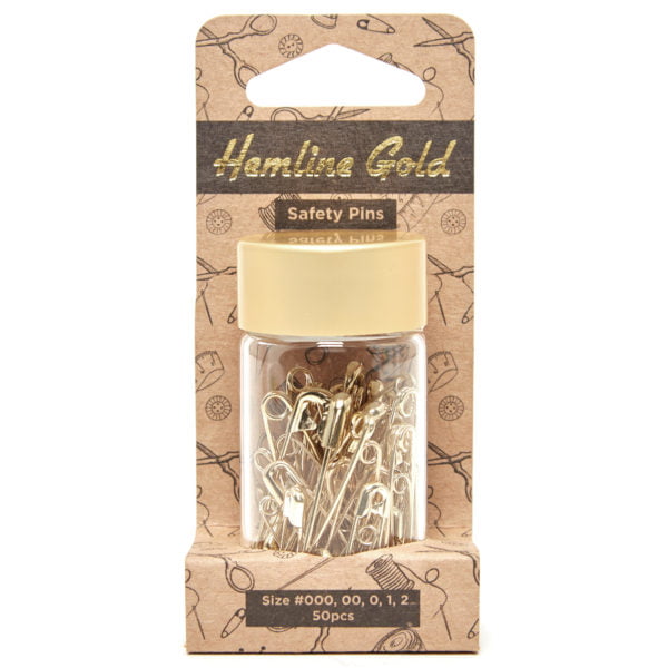 Assorted Safety Pins by Hemline Gold