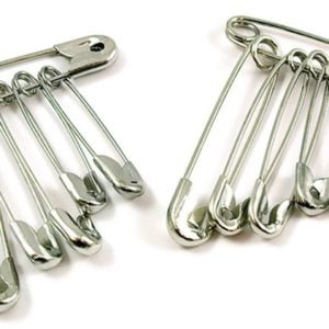 Assorted Sized Nickel Safety Pins