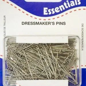 Dressmaking Pins - Hardened and Tempered Straight longer size, 30mm x 0.60mm Nickel