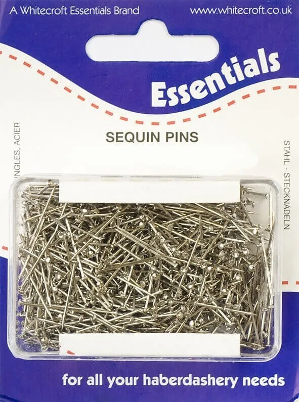 Dressmaking Sequin pins (Lills), nickel plated mild steel, size 16 x 0.65mm