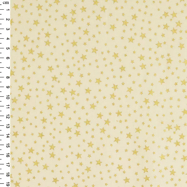 Metallic Star Christmas Cotton, sold per 1/2mtr - Image 5