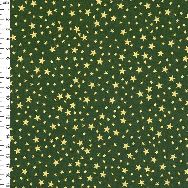 Metallic Star Christmas Cotton, sold per 1/2mtr - Image 2