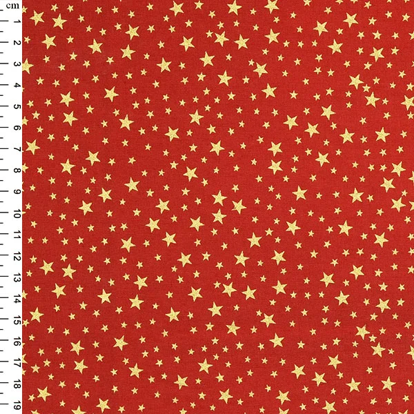 Metallic Star Christmas Cotton, sold per 1/2mtr - Image 3