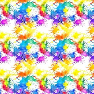 100% Cotton Fabric 'Paint Splash'