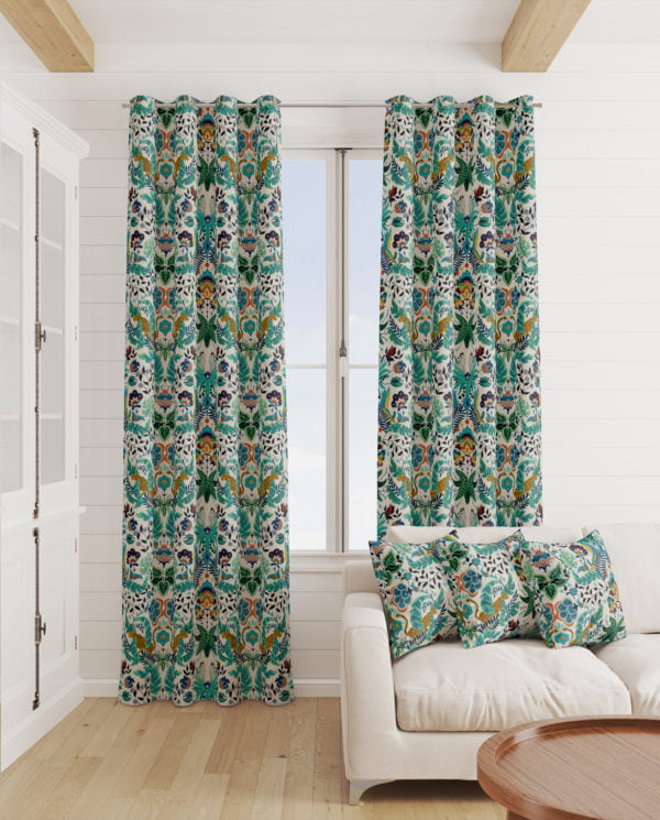 Linen Look Fabric 'Lost World' - Image 3