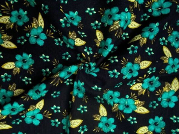 Printed Cotton Baby Needlecord - Multicoloured Prints