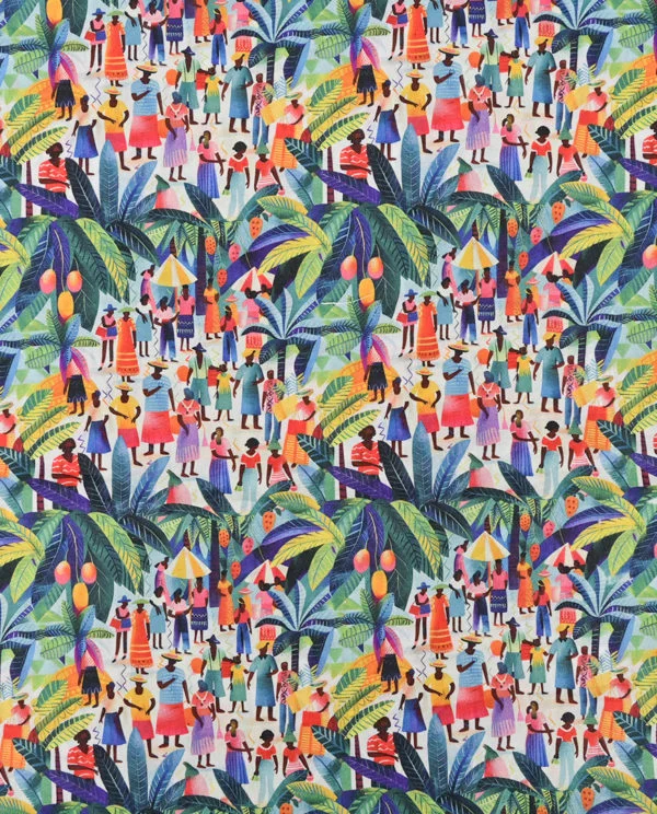 African Theme 100% Cotton Poplin - Image 3