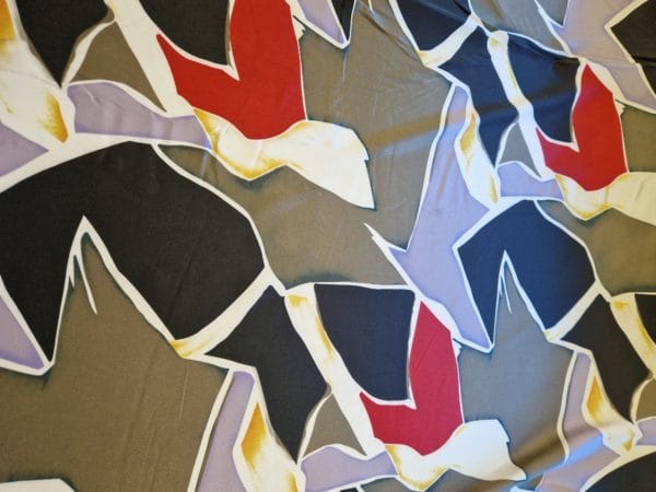 Satin Velvet Charmeuse in bold Abstracts - Image 3