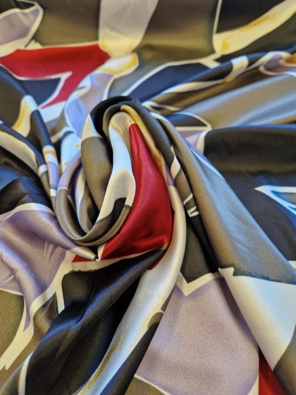 Satin Velvet Charmeuse in bold Abstracts - Image 4