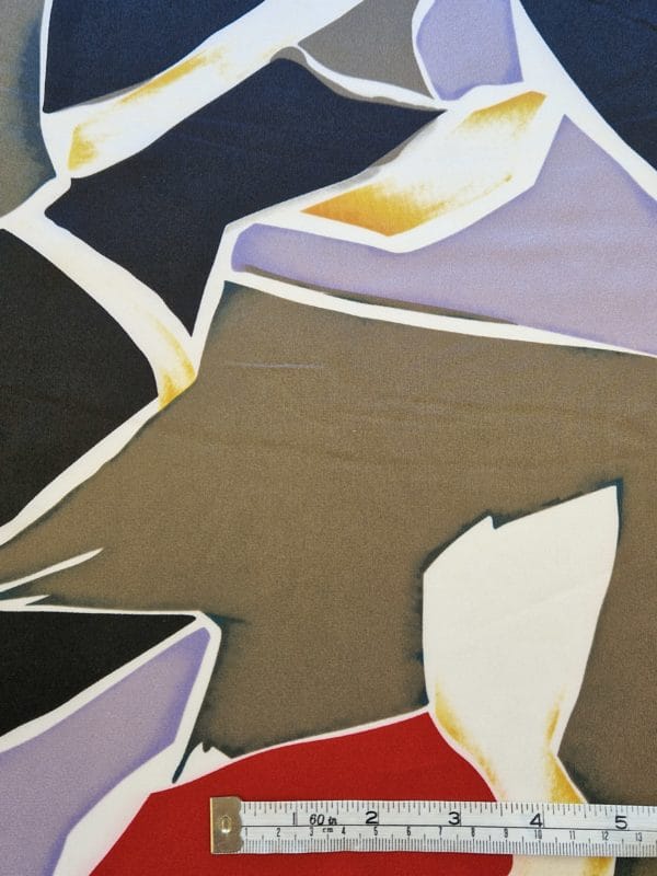 Satin Velvet Charmeuse in bold Abstracts - Image 5
