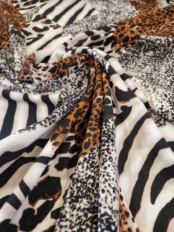 Abstract Animal Stretch Punta de Roma Jersey Scuba