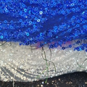 Embroidered and Beaded Sequin Lace 'Abstract Swirl'