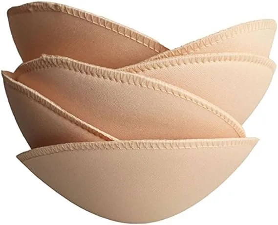 Soft Breathable Padded Bra Cup Inserts in Nude | Sizes A-F - Image 5