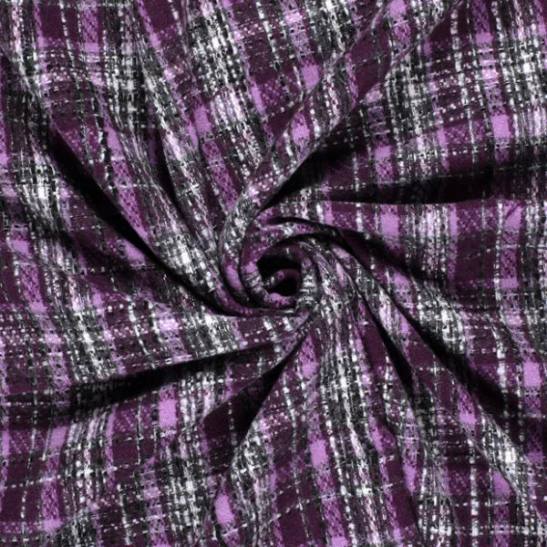 Quilted Brushed Jacquard Checks Coatings - Image 2