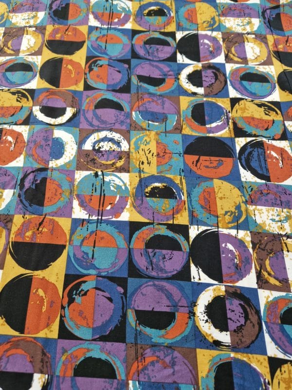 Viscose Challis 'Pop Art'