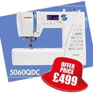 Janome 5060QDC Computerised Sewing Machine 60 Stitches with Extension Table