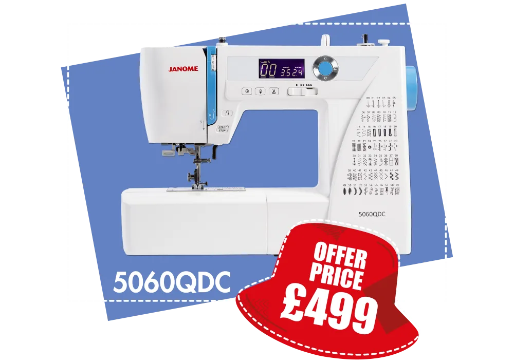 Janome 5060QDC Computerised Sewing Machine 60 Stitches with Extension Table