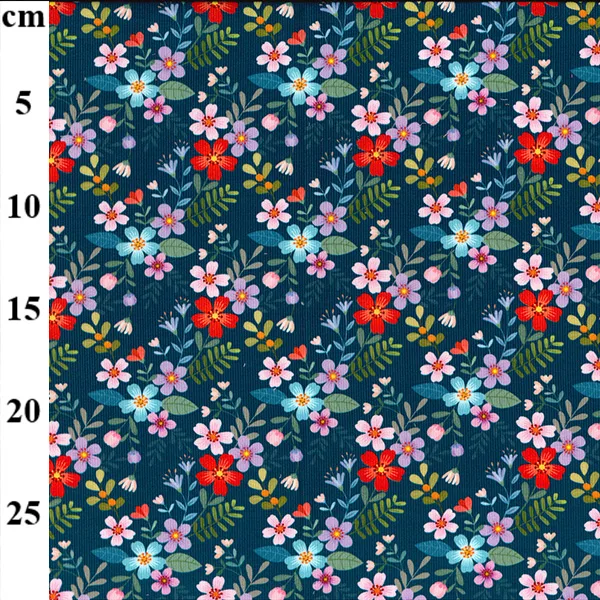 Printed Cotton Baby Needlecord - Multicoloured Prints