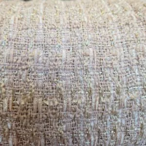 Jacquard Lurex Chenille Boucle Check
