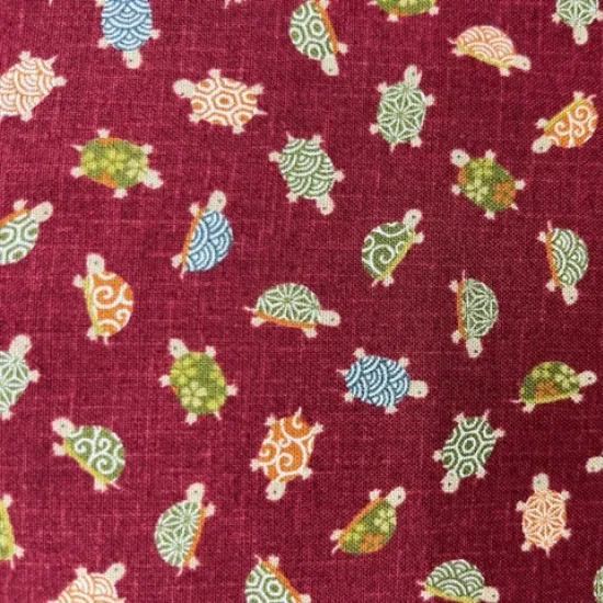 Japanese 100% Cottons 'Turtles' fabric for craft or dress, sold per 1/2mt - Image 3