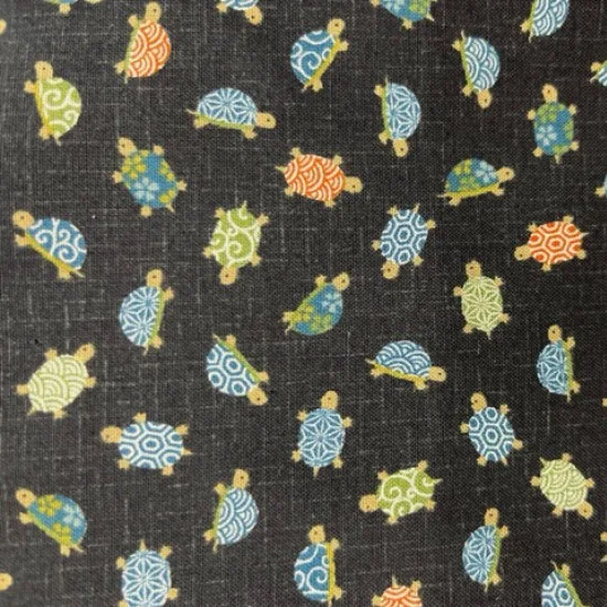 Japanese 100% Cottons 'Turtles' fabric for craft or dress, sold per 1/2mt - Image 2