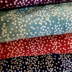 Japanese 100% Cottons 'Stars' fabric for craft or dress, sold per 1/2mt