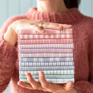 Fat Quarters: Permanent Woven Tea Towel: 50 x 55cm: Bundle of 6