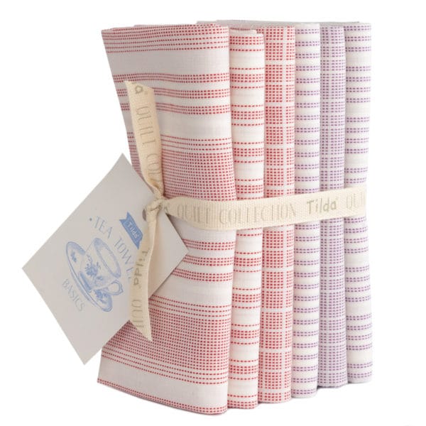 Fat Quarters: Permanent Woven Tea Towel: 50 x 55cm: Bundle of 6 - Image 2