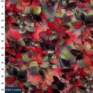 Cranberry Leaf Soft Stretch Ponte de Roma Jersey