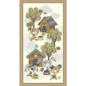Good Doggie Quilting panel and co-ordinates by Blank Textiles