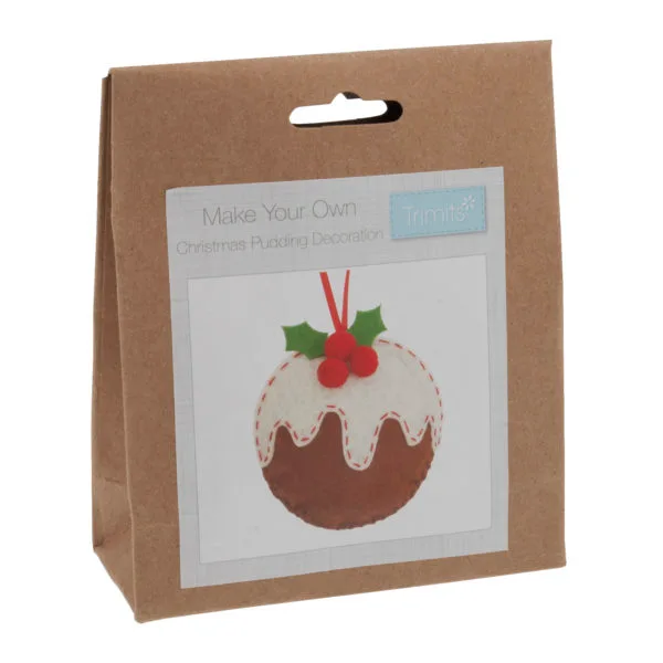 Felt Christmas Decoration Kit: Christmas Pudding - Image 2