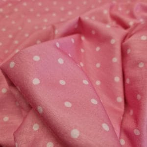 Candy Floss Mini Spot Stretch Jersey