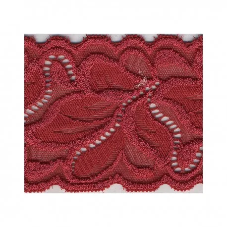 Stretch Lingerie Elastic Lace in Red